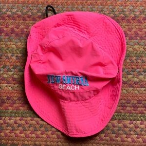 VINTAGE HOT PINK TOURIST BUCKET HAT